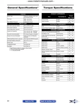 2008 Arctic Cat 366 ATV manual Preview image 3