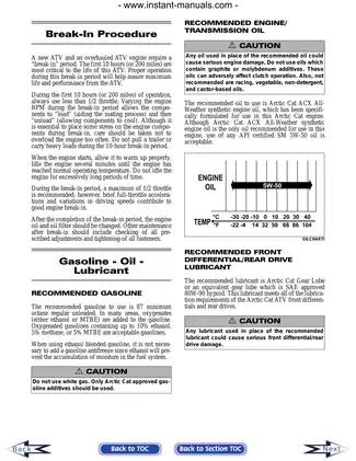 2008 Arctic Cat 366 ATV manual Preview image 5