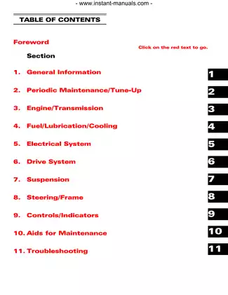 Arctic Cat 2007 Arctic Cat ATV all models service, repair and shop manual manual preview page 2 - thumbnail