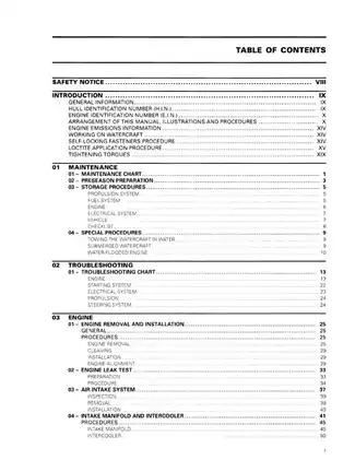 2006 Sea-Doo 4-Tec series, GTI, GTX, RXP, RXT, 130 hp, 155 hp shop manual Preview image 2