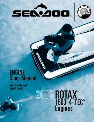 2005 BRP Sea-Doo GTX, RXP,  RXT Wake engine shop manual Preview image 1