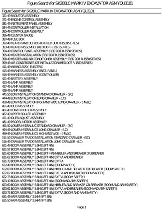 Kobelco SK200LC Mark IV hydraulic excavator parts catalog Preview image 3