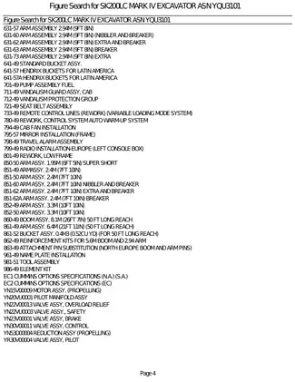 Kobelco SK200LC Mark IV hydraulic excavator parts catalog Preview image 4