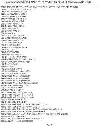 Kobelco SK 300 LC MARK IV hydraulic excavator parts catalog Preview image 3