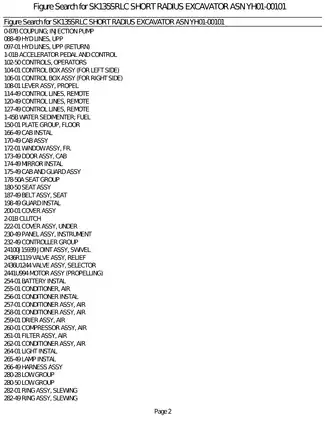 Komatsu SK135SRLC Short Radius Excavator Service Manual Preview image 2
