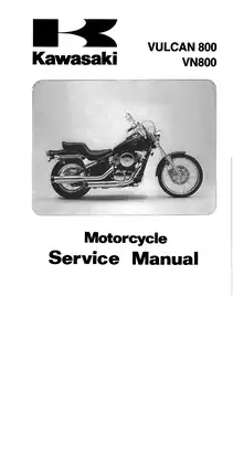 1996-2004 Kawasaki Vulcan 800 Classic, VN800 service manual Preview image 1