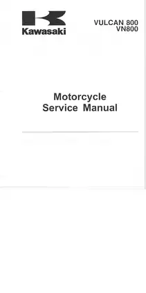 1996-2004 Kawasaki Vulcan 800 Classic, VN800 service manual Preview image 4