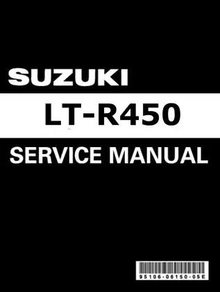 2006-2009 Suzuki LT-R450 Quadracer service manual Preview image 1