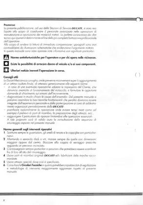 Ducati 750 & 900 Supersport Workshop Manual - Comprehensive Service Guide Preview image 2
