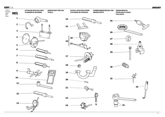 2002-2006 Ducati 620 manual Preview image 4