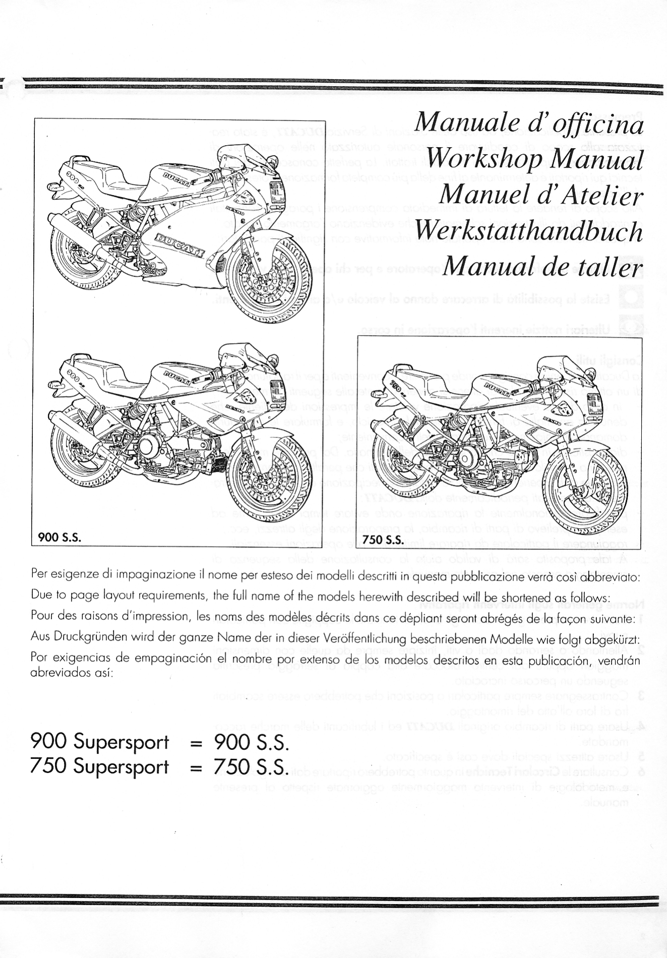 1991-1998 Ducati 750 repair and shop manual Preview image 1