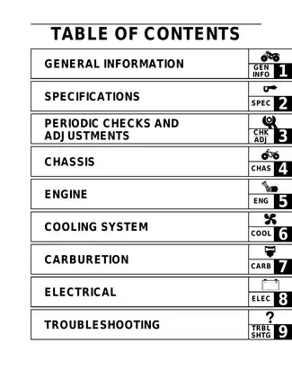 Yamaha ATV YFMGGOR Service Manual and Repair Guide Preview image 5