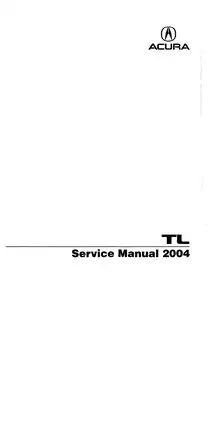 2004-2008 Acura TL service manual Preview image 1