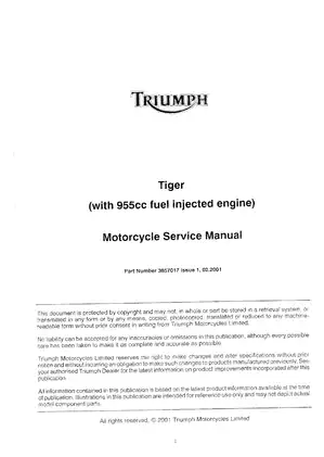 2001-2004 Triumph Tiger 955I repair manual Preview image 3