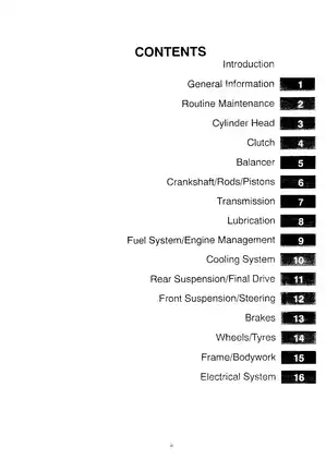 Triumph Tiger Motorcycle Service Manual (955cc, 2001) Preview image 5