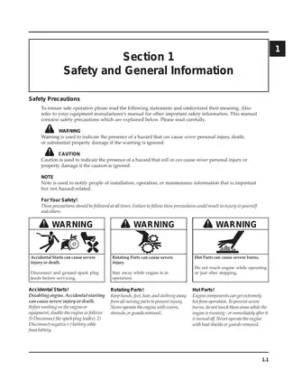 Kohler Command Horizontal Engines Service Manual Preview image 3