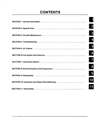 Kohler Magnum MV16, MV18, MV20 twin cylinder engine service manual Preview image 2