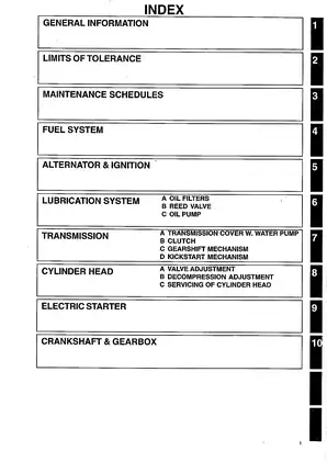 2001-2003 Husaberg FE400, FE501, FE600, FE650, FS400, FC550, FS650, FX650 workshop manual Preview image 2