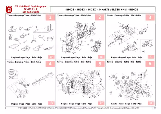 1998-2000 Husqvarna TE410, TE610, TM410, TM610, SM410, SM610 service manual Preview image 5