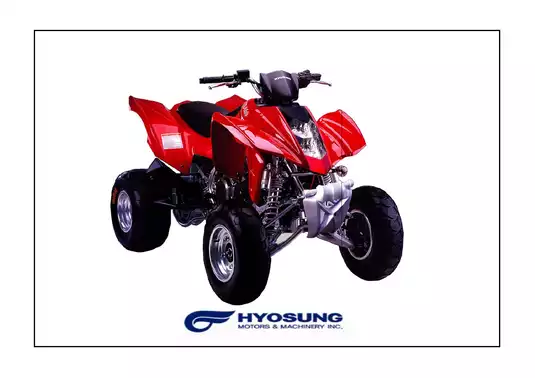 2007 Hyosung Rapier 450, TE450, TE-450 repair manual Preview image 1