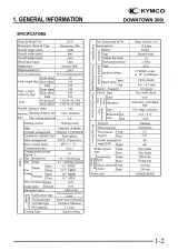 Kymco Downtown 300i Scooter Service Manual (P/N T300-LEA7-A2) – preview page 5