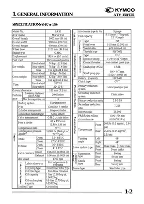 Kymco MXU 150 ATV repair manual Preview image 5