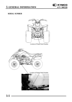 Kymco Maxxer Mongoose 250, Mongoose 300, MXER 250R ATV repair manual Preview image 5