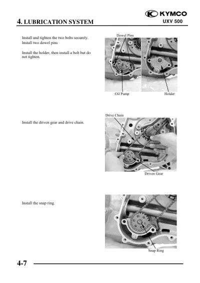 Preview: 2008 Kymco UXV 500 Repair Manual (P/N T100-UAA0AA-US)