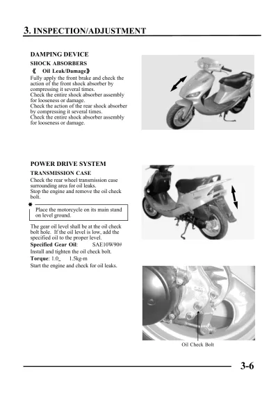 Preview: Kymco ZX-50 / Scout 50 Scooter Service Manual