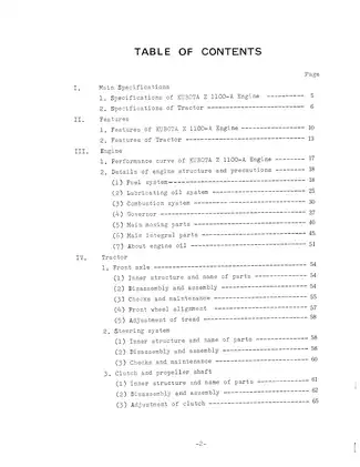 Kubota L210 compact utility tractor service manual Preview image 3