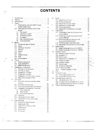 Kubota B6000 sub-compact utility tractor service manual Preview image 2