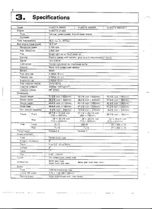 Kubota B6000 sub-compact utility tractor service manual Preview image 5