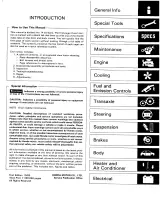 1986–1989 Honda Accord STD, LX, GL, EX, EXi Factory Service Manual – preview page 1