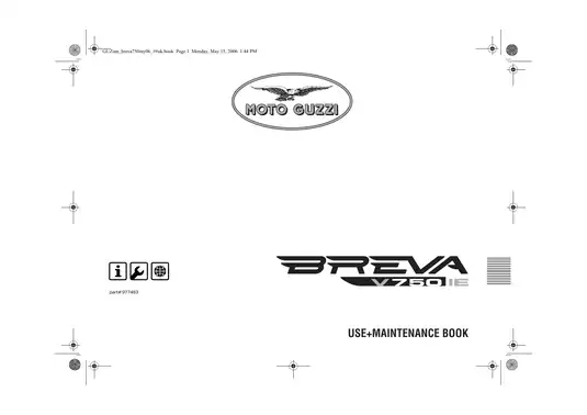 Moto Guzzi Breva 750 IE motorcycle repair manual Preview image 1