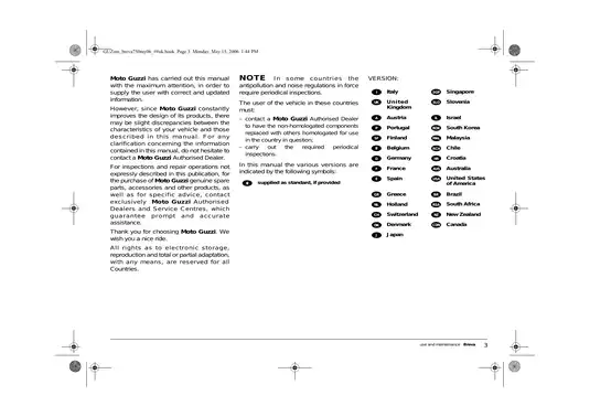 Moto Guzzi Breva 750 IE motorcycle repair manual Preview image 3