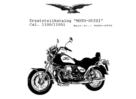 Moto-Guzzi California 1000, 1000i, 1100, 1100i manual
