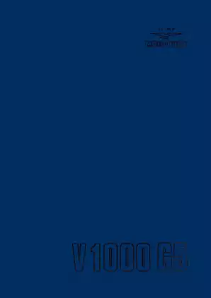 Moto Guzzi V1000 G5, V 1000 SP, 1000SP G 5 repair manual