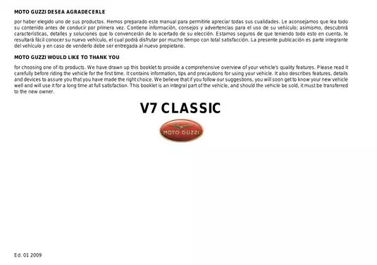 Moto Guzzi V7 Classic repair manual