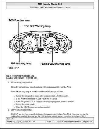 2006-2008 Hyundai Elantra GLS service manual Preview image 3