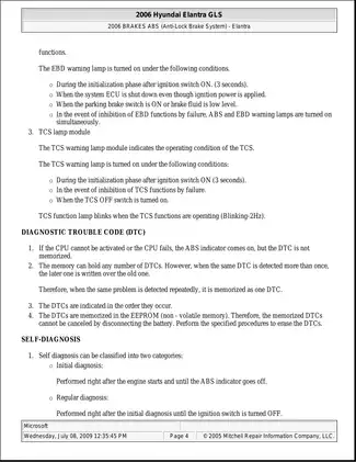 2006-2008 Hyundai Elantra GLS service manual Preview image 4