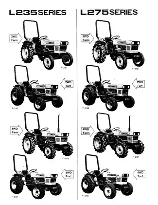 Kubota L235 and L275 Tractor Operator's Manual (Service and Maintenance Guide) Preview image 3