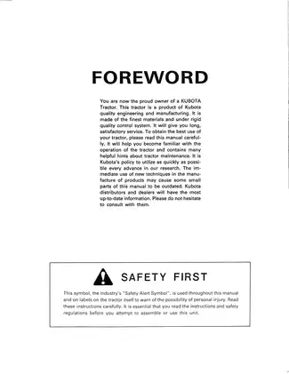 Comprehensive Operator’s Manual for Kubota B9200 HST Tractors Preview image 3