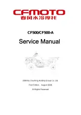 CFMOTO CF500 / CF500-A UTV 2006 Factory Service Manual (First Edition) – preview page 1