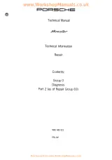 1996–2004 Porsche 986 Boxster Factory Service Manual (P/N WKD 483 521) – preview page 1