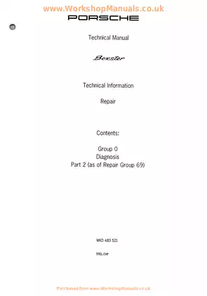 1996-2004 Porsche 986 Boxster shop manual