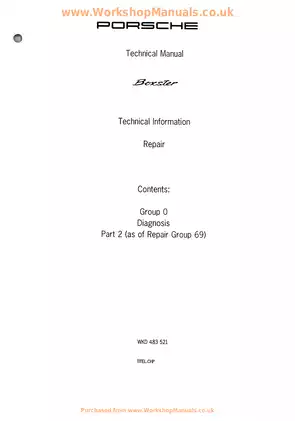 1996-2004 Porsche 986 Boxster technical manual