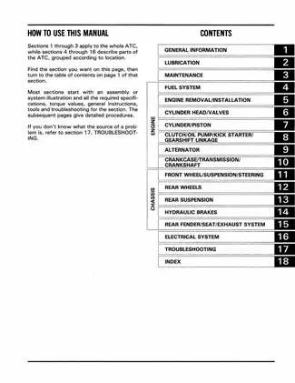 Honda ATC 200 Manual: ATC 200X Service and Repair Guide Preview image 3