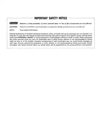 Honda ATC200ES Service Manual - Comprehensive Guide for Maintenance and Repair Preview image 2