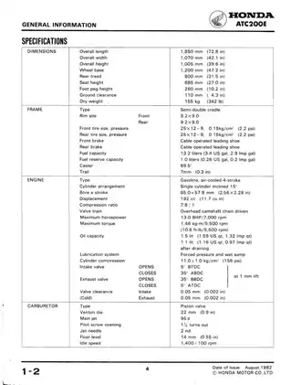Honda ATC 200E Big Red shop manual for 1982-1983  models Preview image 5