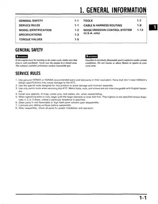 Honda ATC 350X Service Manual - Comprehensive Repair Guide Preview image 4